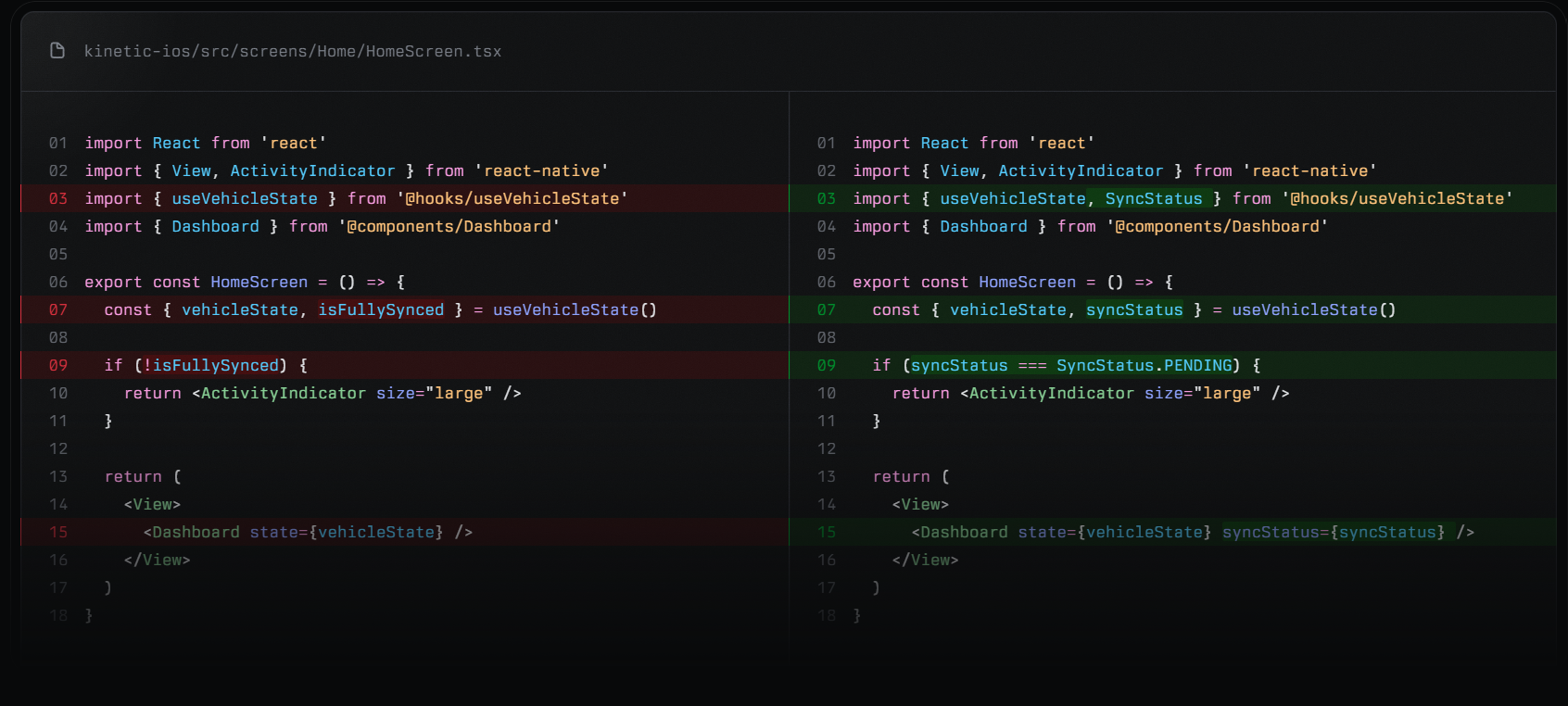 Self-driving operations UI
